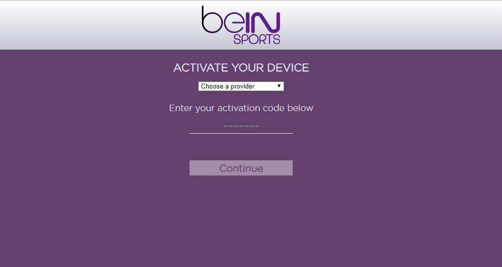 Activate beIN SPORTS CONNECT 