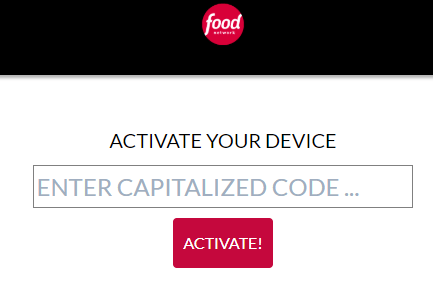 Food Network on Roku Activation Code
