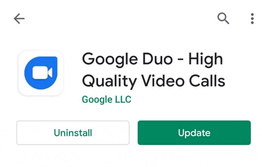Install the Google Duo app