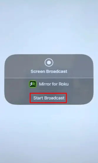 Start broadcast