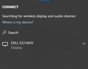 connect to wireless display - PC