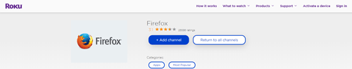 Install Firefox on Roku