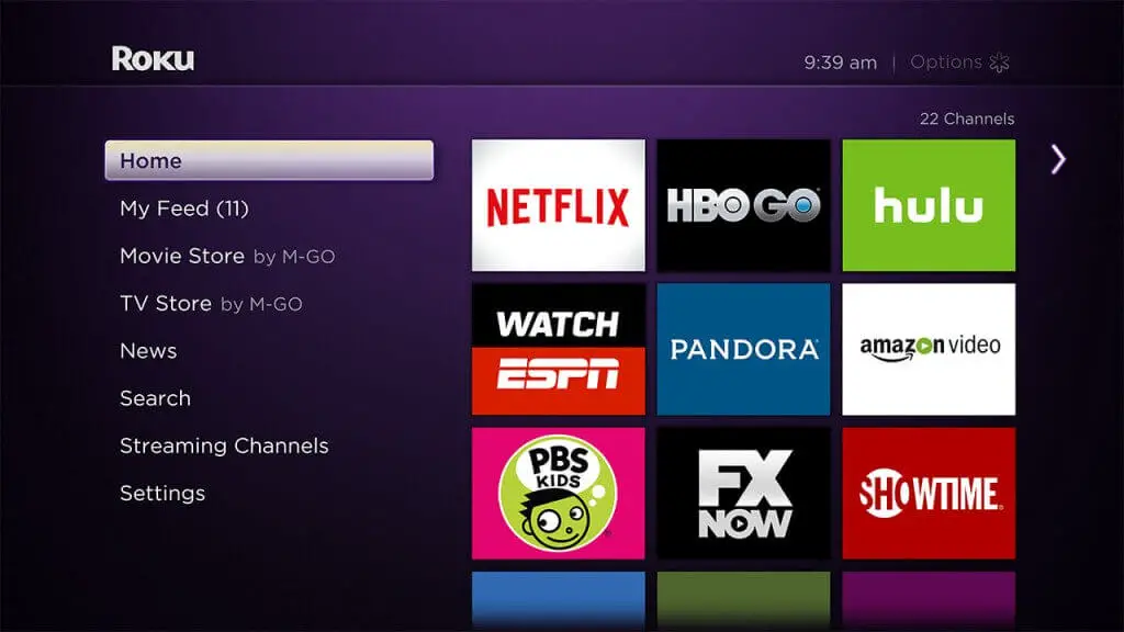 Select Streaming Channels to get TCM on Roku