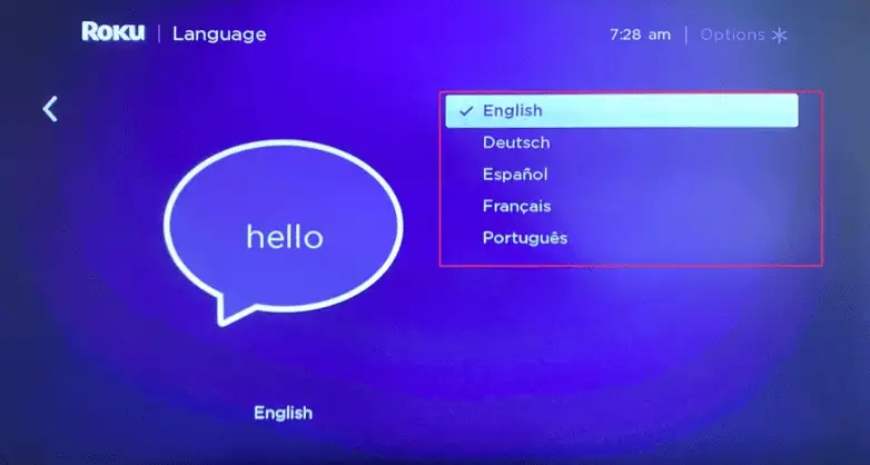 HOW TO CHANGE THE LANGUAGE ON THE ROKU DEVICE