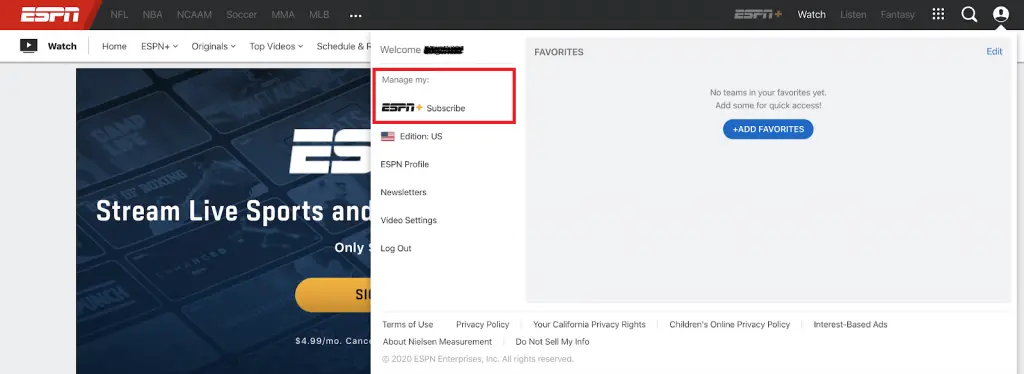 HOW TO CANCEL ESPN PLUS SUBSCRIPTION ON ROKU