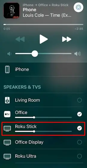 Choose Roku device