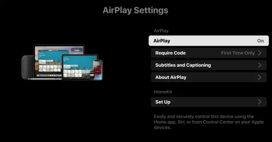 Select AirPlay - TikTok on Roku