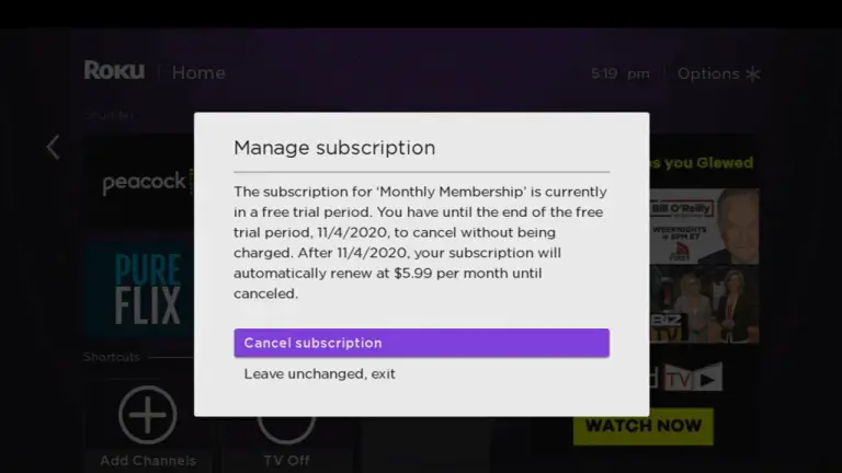 cancel subscription - How to Cancel YuppTV Account on Roku
