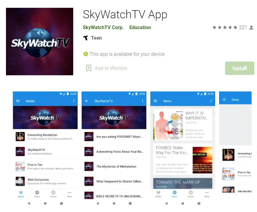 SkyWatchTV on Roku
