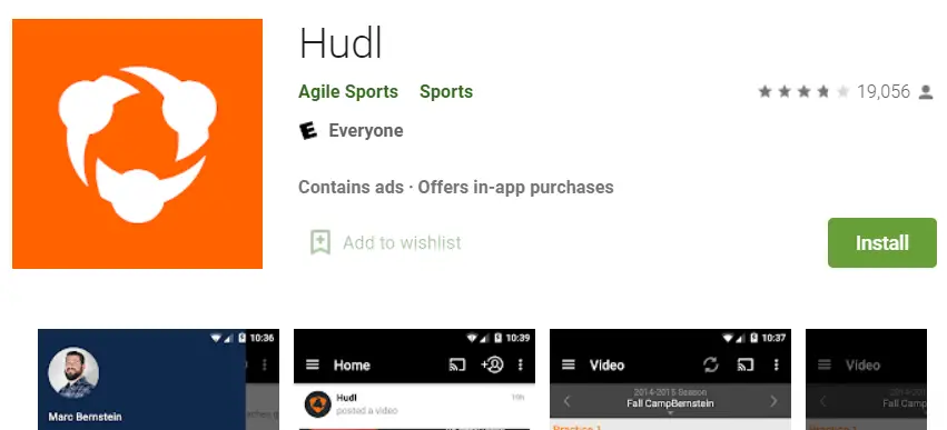Install Hudl app