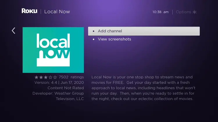 Local Now on Roku