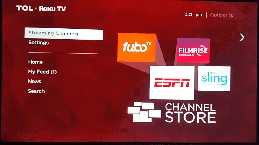 select streaming channels