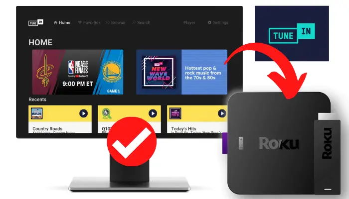 How to Add and Stream TuneIn on Roku