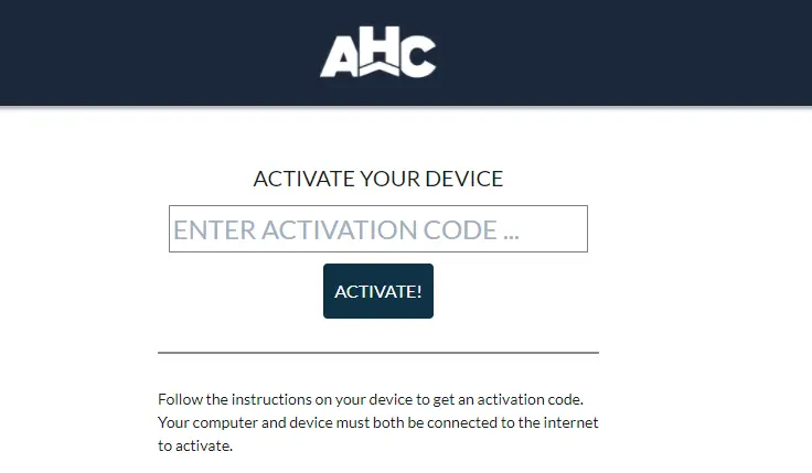 activate AHC GO channel