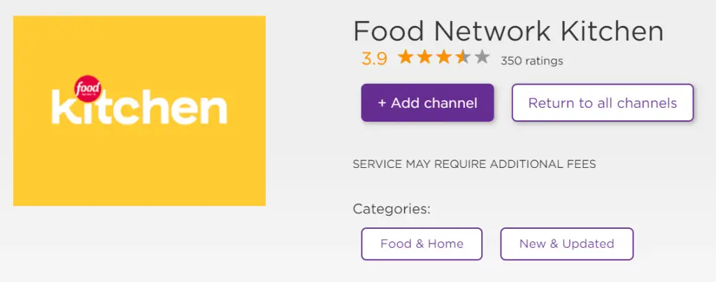 Food Network Kitchen on Roku