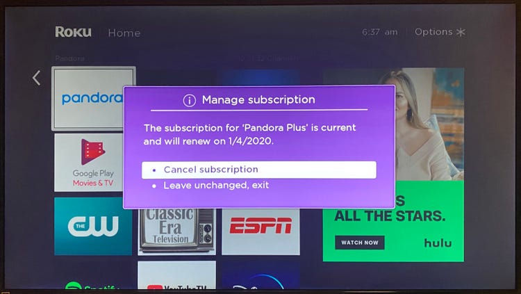 How to cancel AMC on Roku Devices