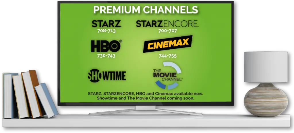 Premium channels available on Skitter TV