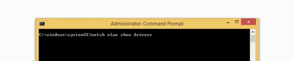 command prompt check drivers option