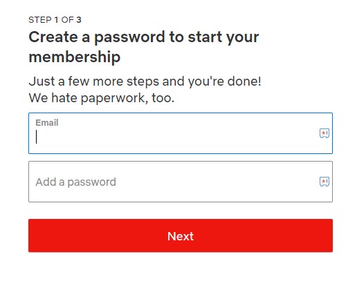 Enter your Email ID and Password.