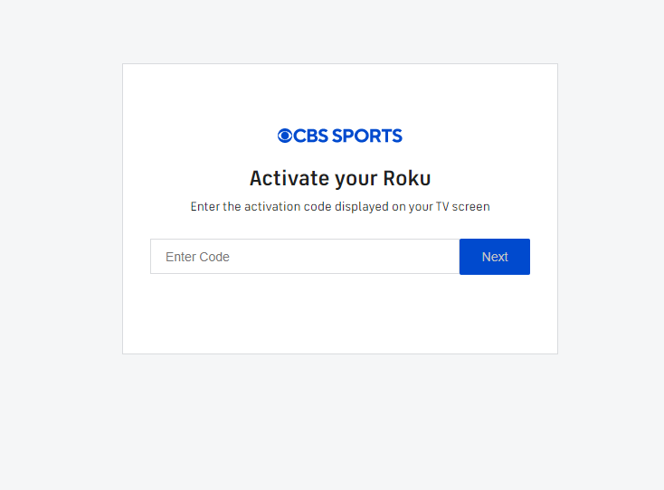 Enter the Activation code to watch Commonwealth games on Roku