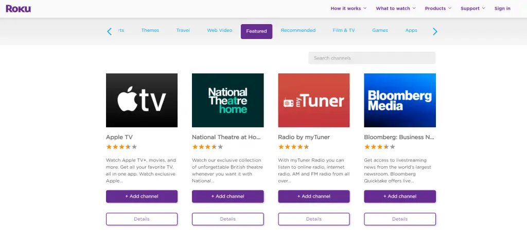 Select Sign in to add UKTV Play on Roku