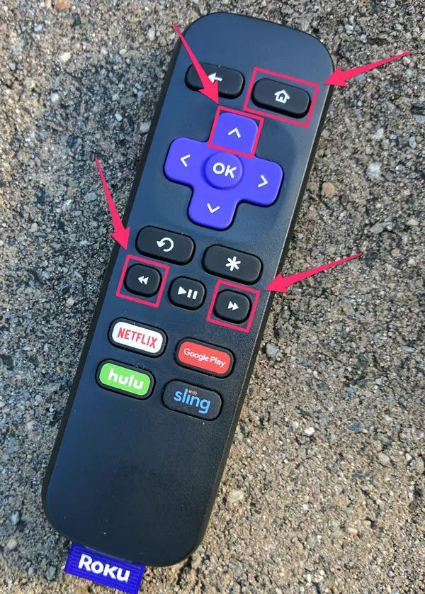 Press the button to Clear Cache files on Roku and to fix the Discovery Plus not working issue