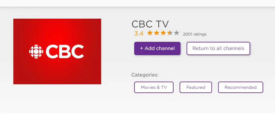cbc news network on roku