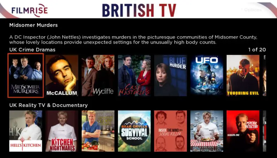 British TV on Roku 