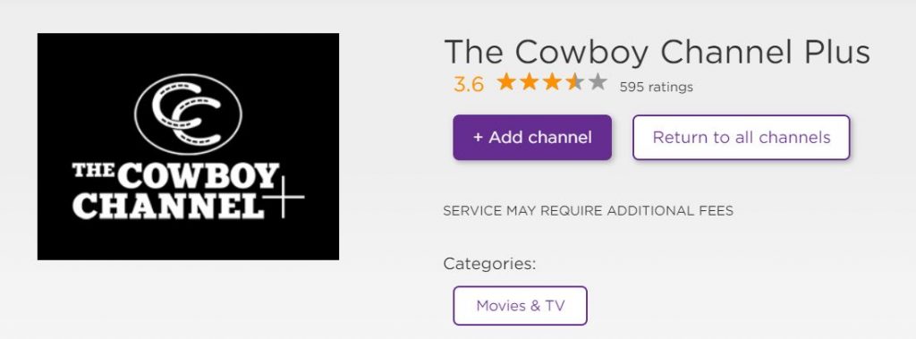 Cowboy Channel on Roku