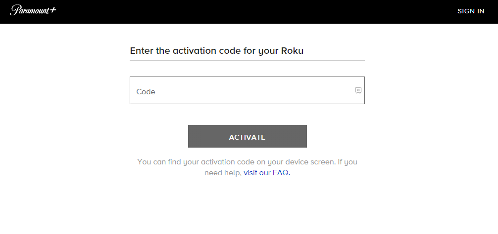 Activate CBS All Access on Roku