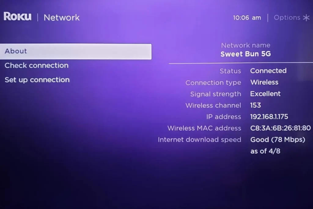 Check the Network connection