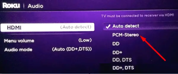 Click the Auto detect option