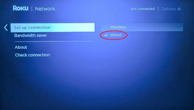 Using wired connections to fix Roku error code 011