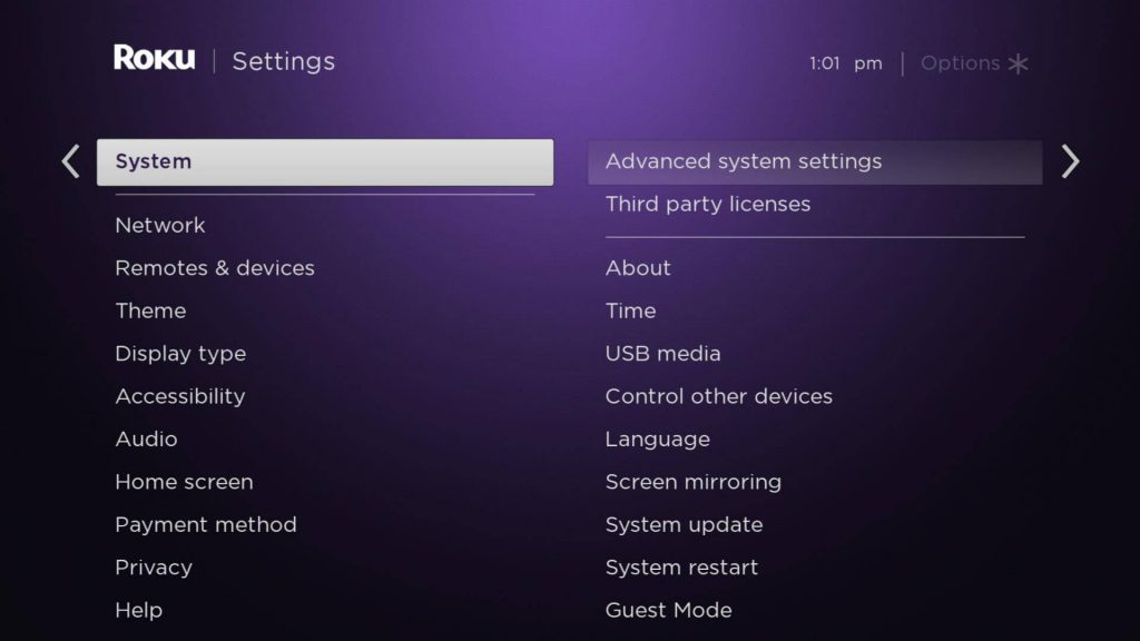 Factory resetting your Roku 