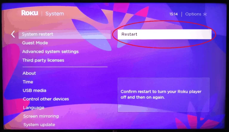 Restart Both your router and your Device to fix Roku Error Code 014