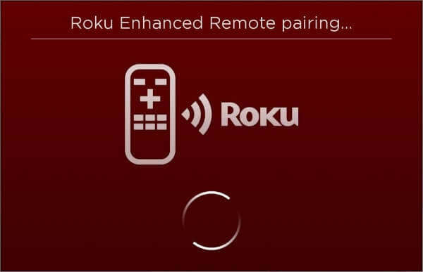 TCL Roku TV is pairing with the remote.
