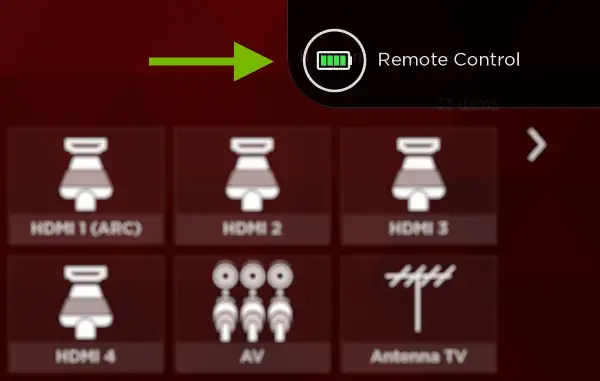 Battery of the Roku remote
