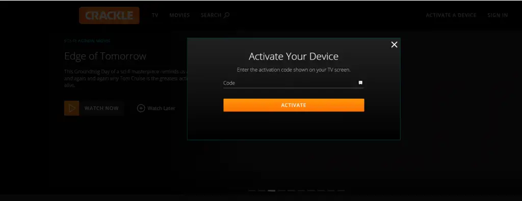 Activate Crackle on Roku