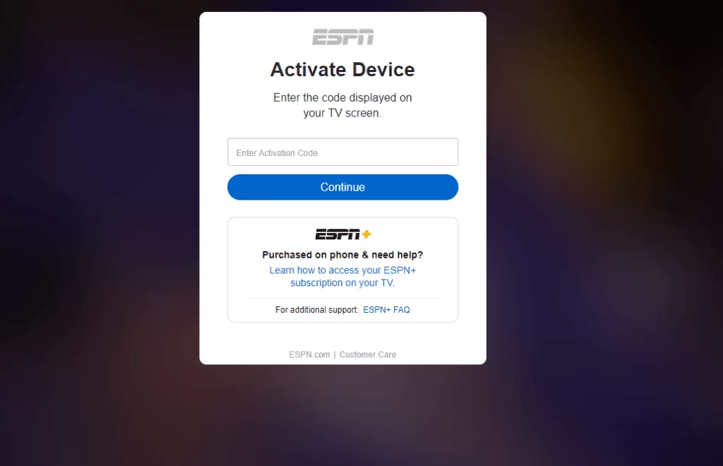 Activate ESPN to stream SEC Network on Roku