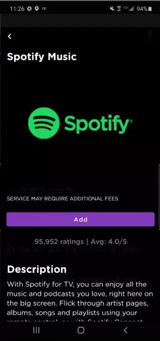 Add Spotify to Roku