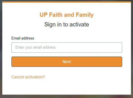 Activate UP Faith & Family to watch UPtv on Roku