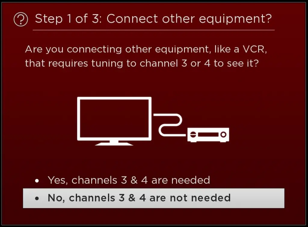 Click on the no, channels 3&4 are not needed.