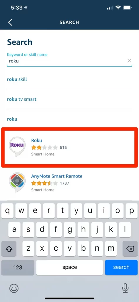Select Roku