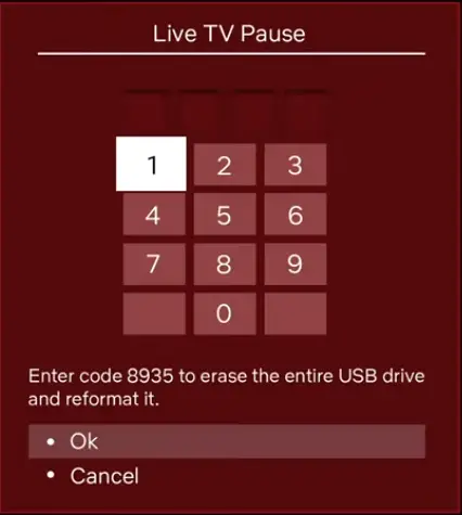 Select the OK button - Antenna for Roku TV