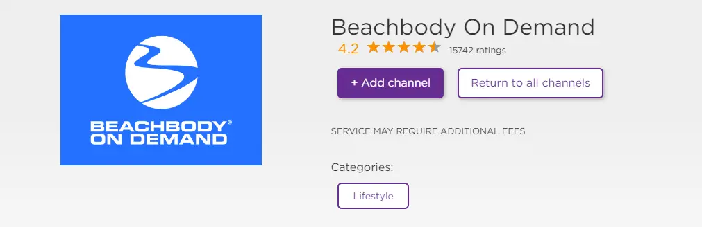 Add Beachbody On Demand on Roku