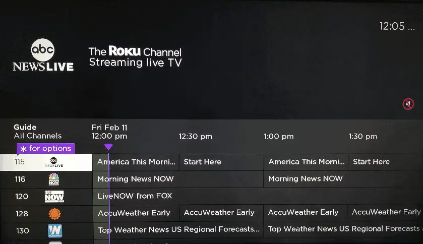 Stream live TV on Roku