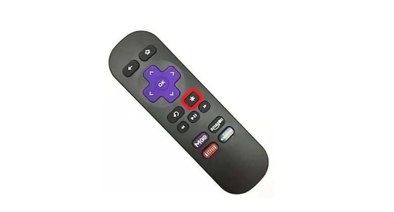 Click on the Asterisk button to fix the no sound issues on Roku