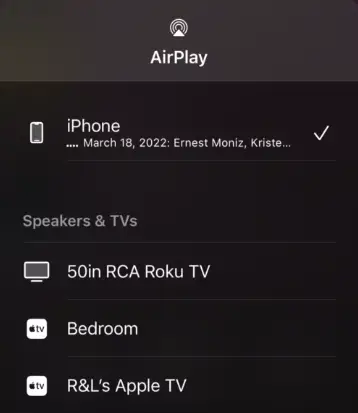 Select Roku - AirPlay on Roku