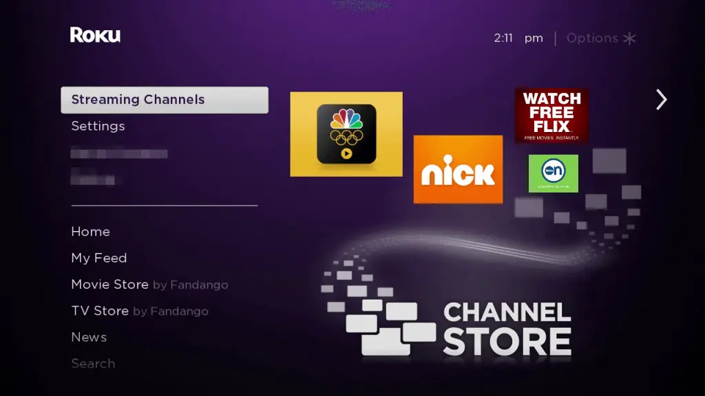 Select Streaming Channels to stream Rakuten TV on Roku