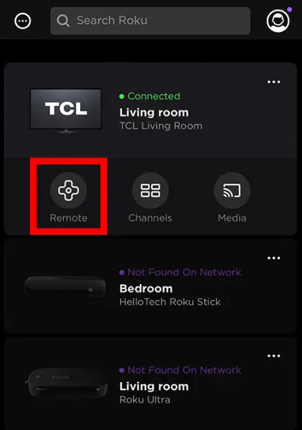 Select Remote - How to Connect Roku Remote App to TV